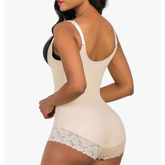 NEW SHAPERX Beige Tummy Control Shapewear Bodysuit Size 3XL New With Tags - Picture 2 of 8